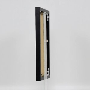 Cadre photo Effect en aluminium Quadro 27x48 cm noir verre acrylique