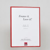 Cadre photo Effect en aluminium Quadro 40x60 cm rouge verre acrylique