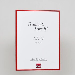 Cadre photo Effect en aluminium Quadro 45x80 cm rouge avec verre acrylique