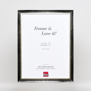 Cadre photo en bois massif Platin 70x70 cm avec verre acrylique