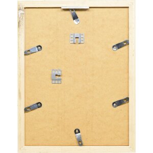 Cadre photo en bois effet profil 41 argent 35x100 cm acrylique