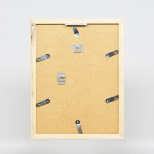 Cadre photo bois argent 50x100 cm avec acrylglas