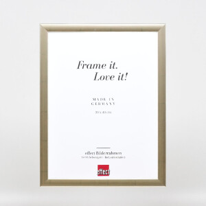 Cadre photo en bois profil 43 argent 10x10 cm verre de sécurité