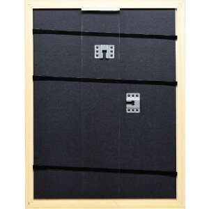 Cadre photo bois profil 43 miel 13x13 cm verre artificiel