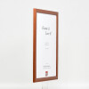 Cadre photo bois profil 43 marron 23x70 cm verre artificiel