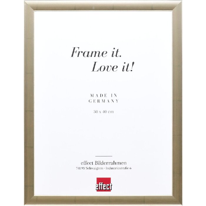 Cadre photo en bois profil 43 argent 29,7x42 cm verre décoratif