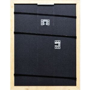 Cadre photo en bois profil 43 argent 29,7x42 cm verre décoratif