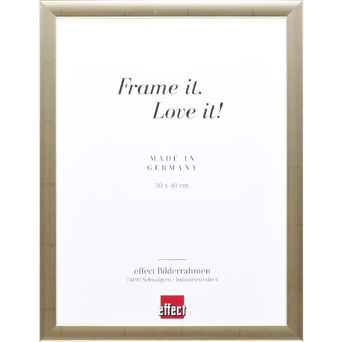 Cadre photo en bois Profil 43 argent 30x45 cm