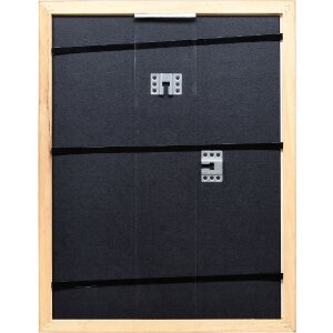 Cadre photo en bois profil 43 brun 40x60 cm verre artificiel