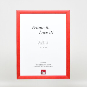 Cadre photo bois profil 43 lachs 50x75 cm verre artificiel