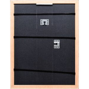 Cadre photo bois profil 43 rouge 59,4x84,1 cm verre artificiel