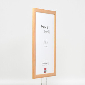 Cadre Photo Bois Naturel 60x90 cm Verre Artificiel Anti-Choc