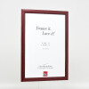 Cadre photo en bois effect Profil 43 rouge 30,5x91,5 cm avec verre stratifié