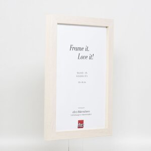 Effect Cadre photo en bois Profil 52 blanc 14,8x21 cm verre artistique