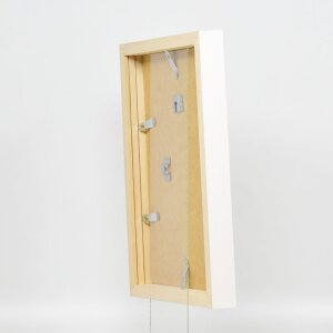 Effect Cadre photo en bois Profil 55 blanc 35x50 cm verre artistique