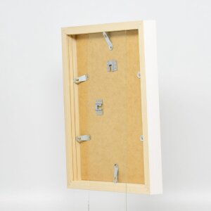 Effect Cadre photo en bois Profil 55 blanc 35x50 cm verre artistique
