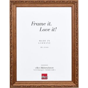 Cadre photo bois baroque marron 25x60 cm - Profil 63