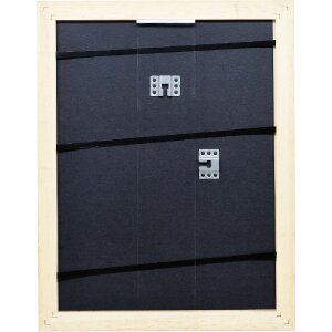 Cadre photo en bois Profil 64 blanc 18x32 cm avec verre artificiel