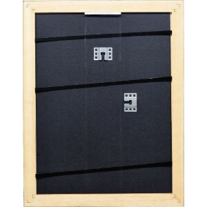 Cadre photo en bois profil 64 marron 23x70 cm avec verre stratifié