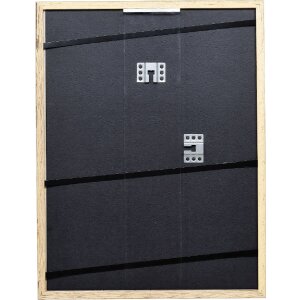 Cadre photo en bois profil 66 blanc 13x13 cm avec verre stratifié