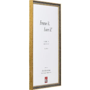 Cadre photo en bois profil 66 noir 30x45 cm