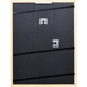 Cadre photo en bois profil 66 noir 40x50 cm avec verre décoratif