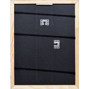 Cadre photo en bois profil 67 brun foncé 25x80 cm avec verre artificiel