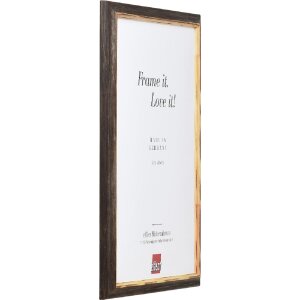 Cadre photo en bois profil 67 brun foncé 50x50 cm verre artistique