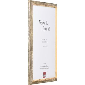 Cadre photo bois profil 67 marron 50x60 cm verre artificiel