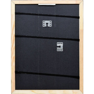 Cadre photo en bois profil 67 brun foncé 50x60 cm verre artistique