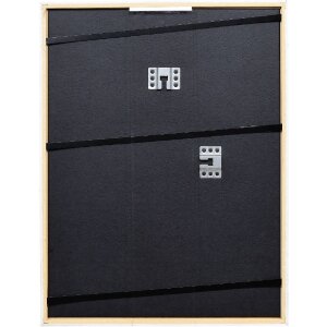 Cadre photo bois profil 69 gris 21x28 cm verre artificiel