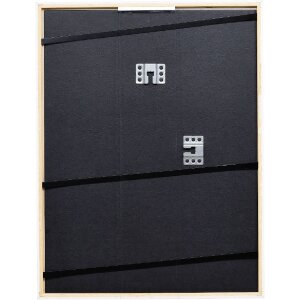 Cadre photo en bois Profil 69 blanc 25x30 cm avec verre stratifié