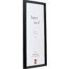 Cadre photo bois profil 69 noir 27x48 cm verre artistique
