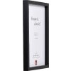 Cadre photo bois Profil 74 noir 25x30 cm verre artificiel
