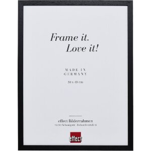 Cadre photo bois profil 2330 noir 9x13 cm avec verre...