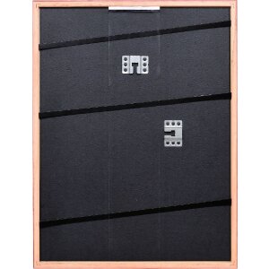 Cadre photo en bois profil Top S rouge 30x30 cm verre artificiel