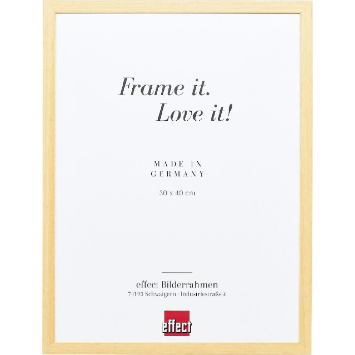 Cadre photo bois naturel Top S 50x50 cm verre artificiel