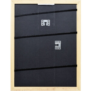 Cadre photo en bois blanc Top Pro 13x13 cm verre artistique