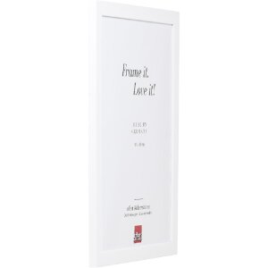 Cadre photo bois effet haut blanc 15x20 cm verre artificiel