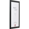 Cadre photo bois noir 40x40 cm verre artificiel profil top pro
