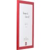 Cadre photo bois profil Top Pro rouge 50x65 cm verre artistique