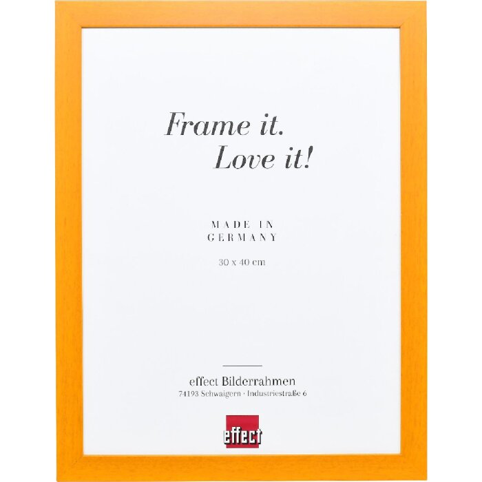 Cadre photo bois haut de gamme marron clair 62x93 cm verre artificiel