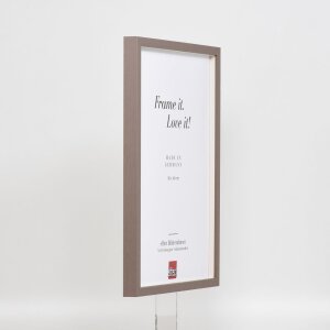 Cadre en bois Effect Profil 35 brun 10,5x14,8 cm verre normal + entretoise