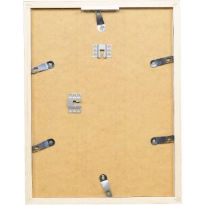 Cadre Photo en Bois Noyer 20x20 cm avec Verre Clair