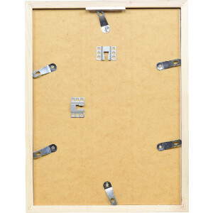 Cadre photo en bois Kalkeiche 25x30 cm, verre clair, Shabby-Chic