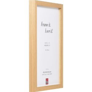 Cadre photo en bois chêne 35x100 cm avec verre clair effect