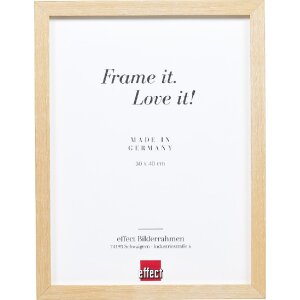 Cadre photo en bois chêne clair 45x80 cm avec verre...