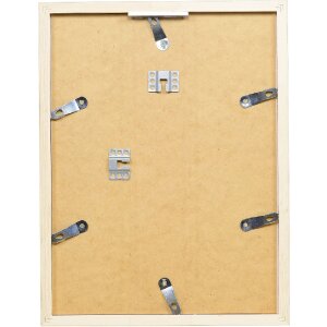 Cadre photo bois chêne 60x90 cm avec verre clair effet profil 54