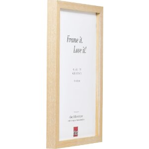 Cadre photo bois massif calcaïne 60x90 cm avec verre clair