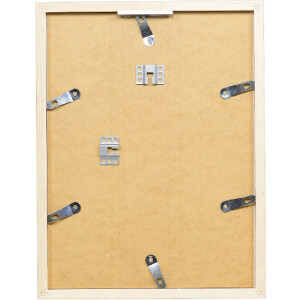 Cadre photo bois chêne 70x100 cm avec verre clair effet rustique